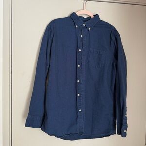 Sonoma Men's Deep Blue Casual Button-Down Shirt